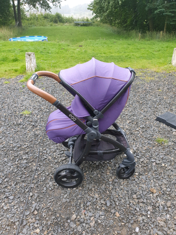 purple egg pram